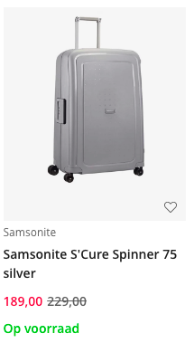Samsonite koffer